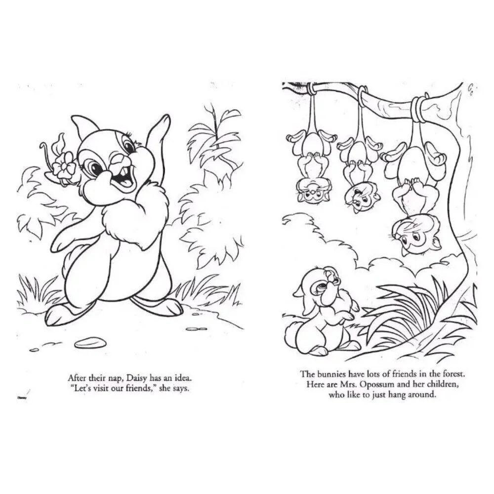 Disney Bunnies Jumbo Coloring Activity Book Hoppy Spring Mazes Puzzles Bendon